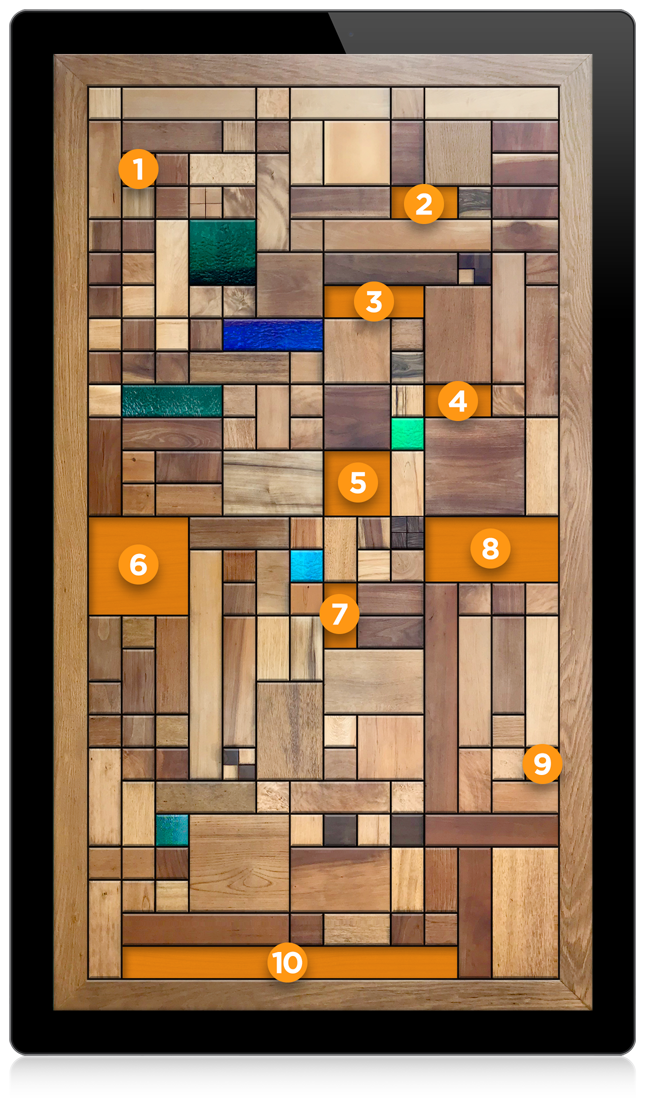 Whiting Forest Logo Development Interactive Door Kiosk